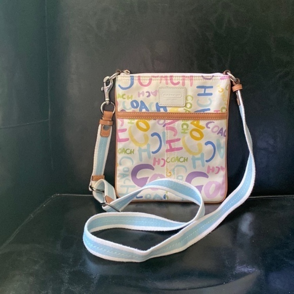 Coach Pastel Print Crossbody Bag (authentic)